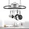 Iron Hanging Pot Holder Pan Hanger Kitchen Rack Cookware Storage Shelf Organizer